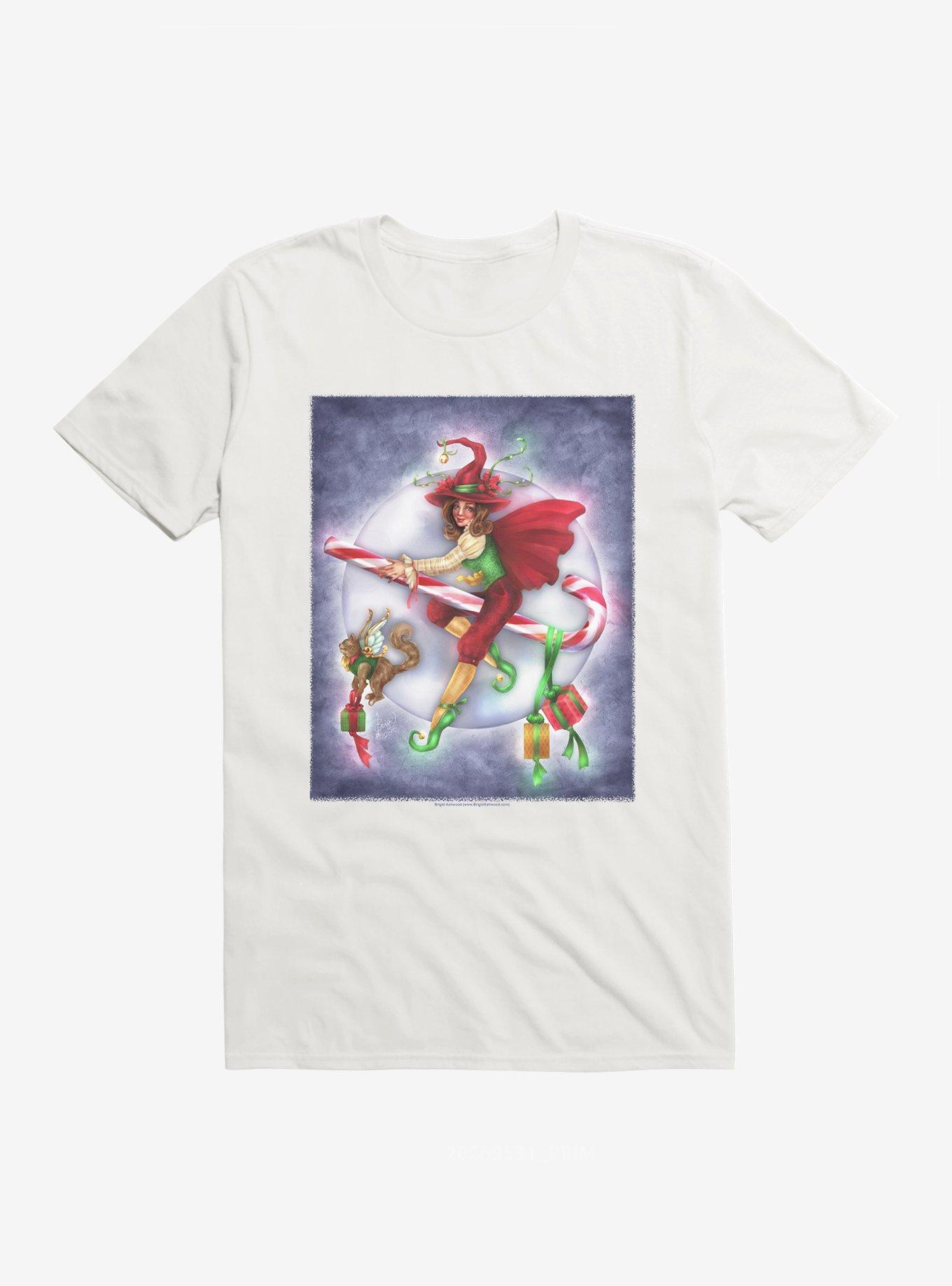 Christmas Witch T-Shirt by Brigid Ashwood, , hi-res