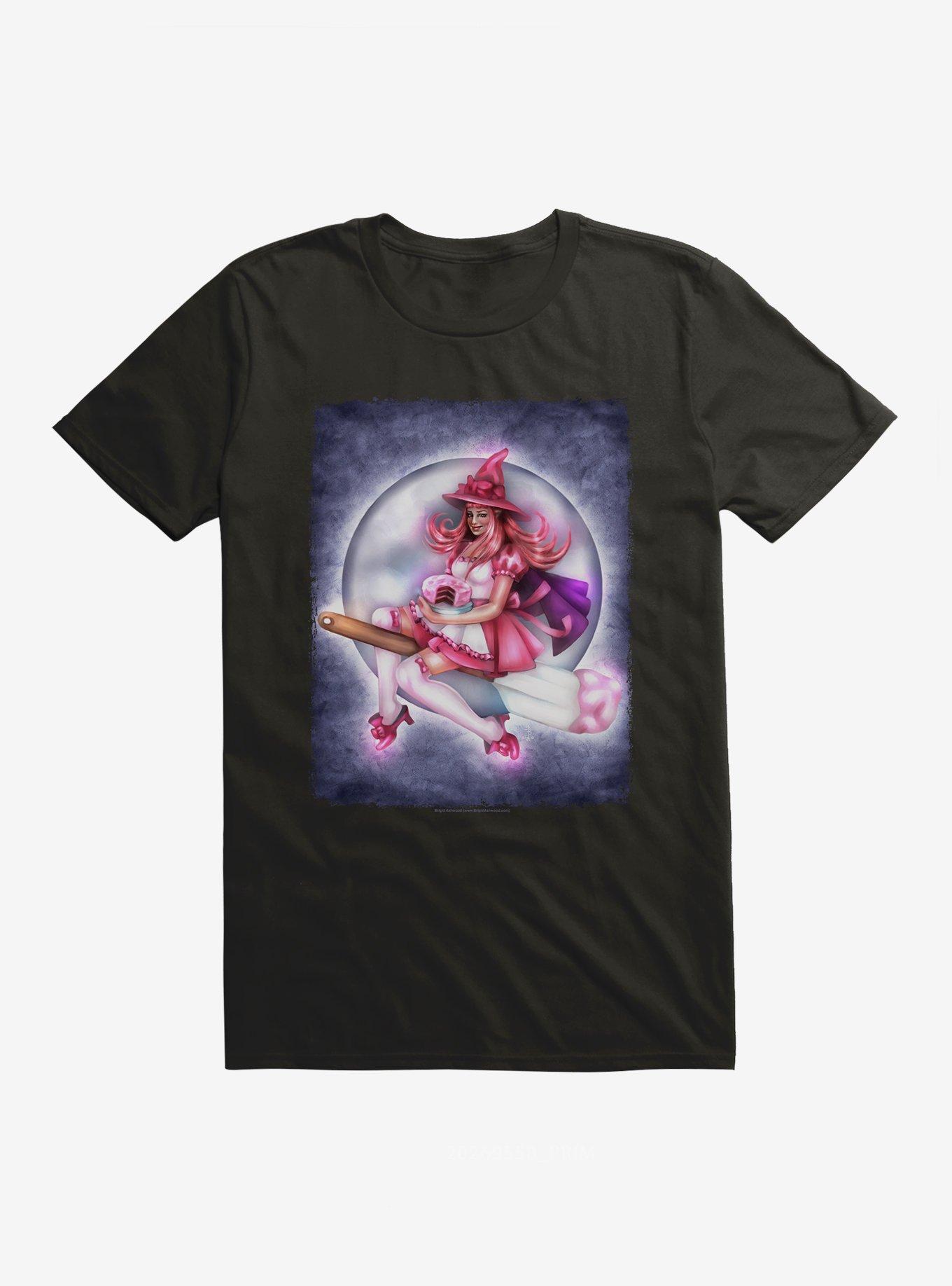 Frosted Fantasia Witch T-Shirt by Brigid Ashwood