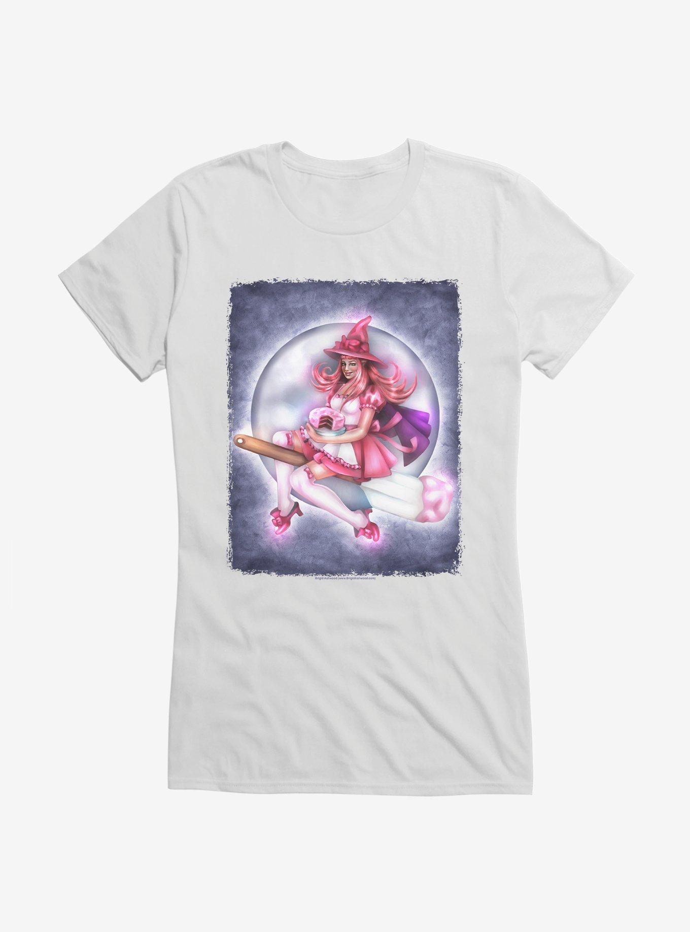 Frosted Fantasia Witch Girls T-Shirt by Brigid Ashwood, , hi-res