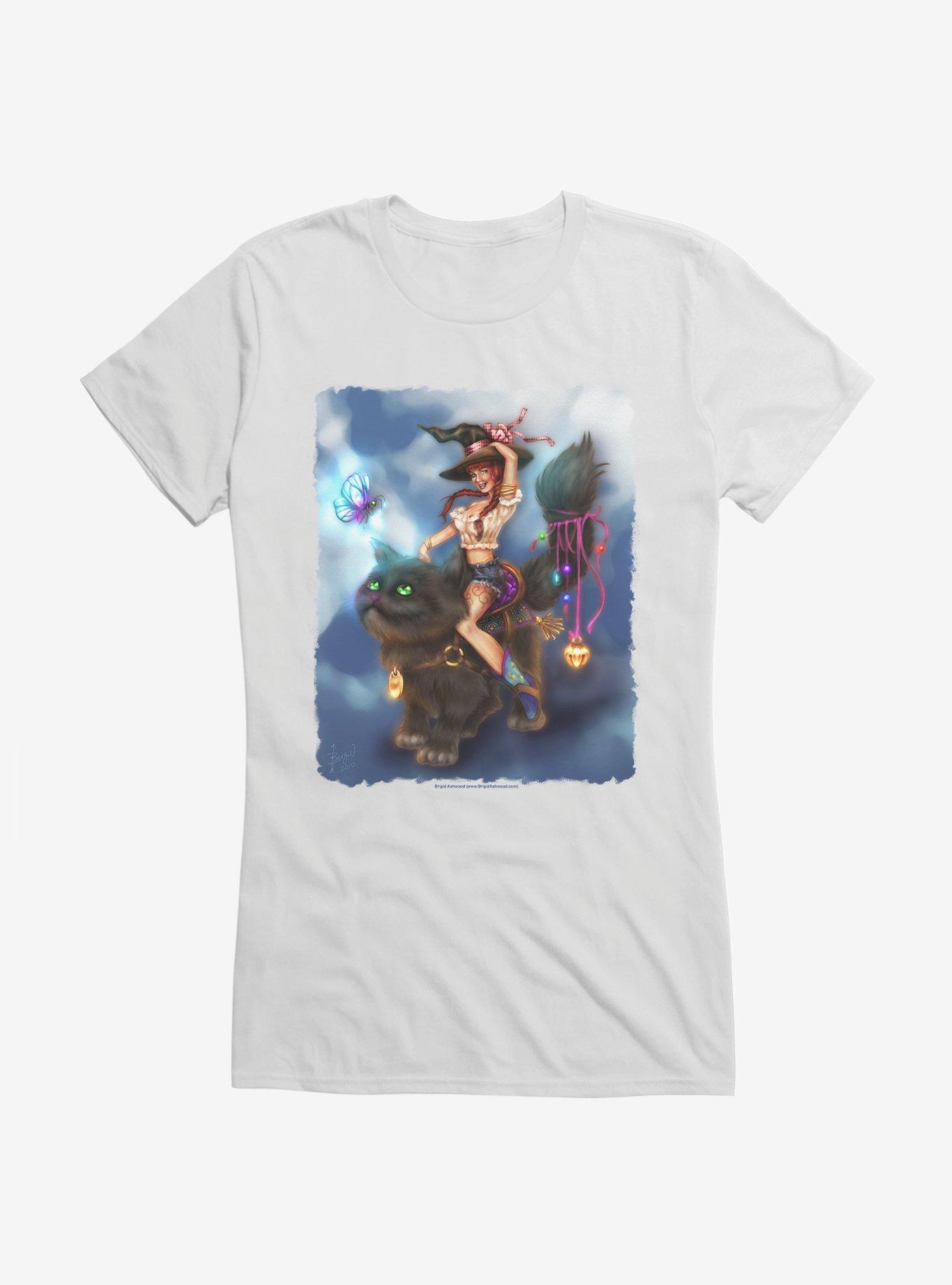 Witch Transpurrtation Girls T-Shirt by Brigid Ashwood, , hi-res