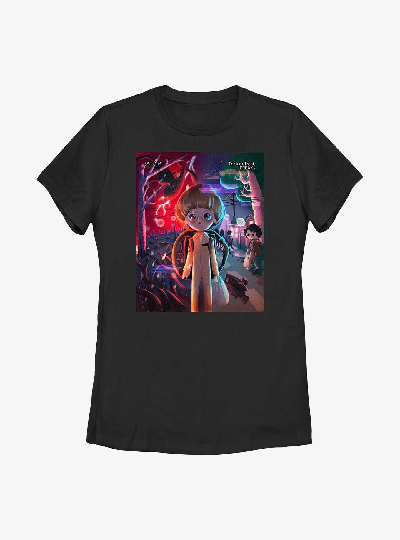 Stranger Things Trick Or Treat Freak Womens T-Shirt