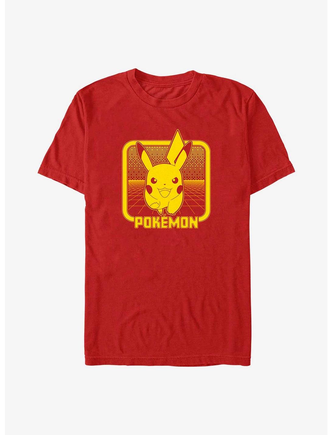 Pokemon Digital Pikachu T-Shirt, RED, hi-res