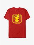 Pokemon Digital Pikachu T-Shirt, RED, hi-res