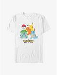 Pokemon Pokeball Starters T-Shirt, WHITE, hi-res