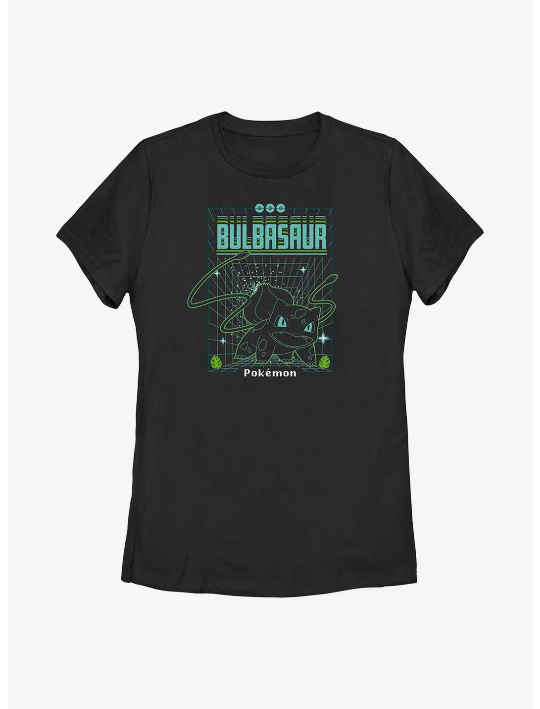 Pokemon Bulbasaur Grid Womens T-Shirt, BLACK, hi-res