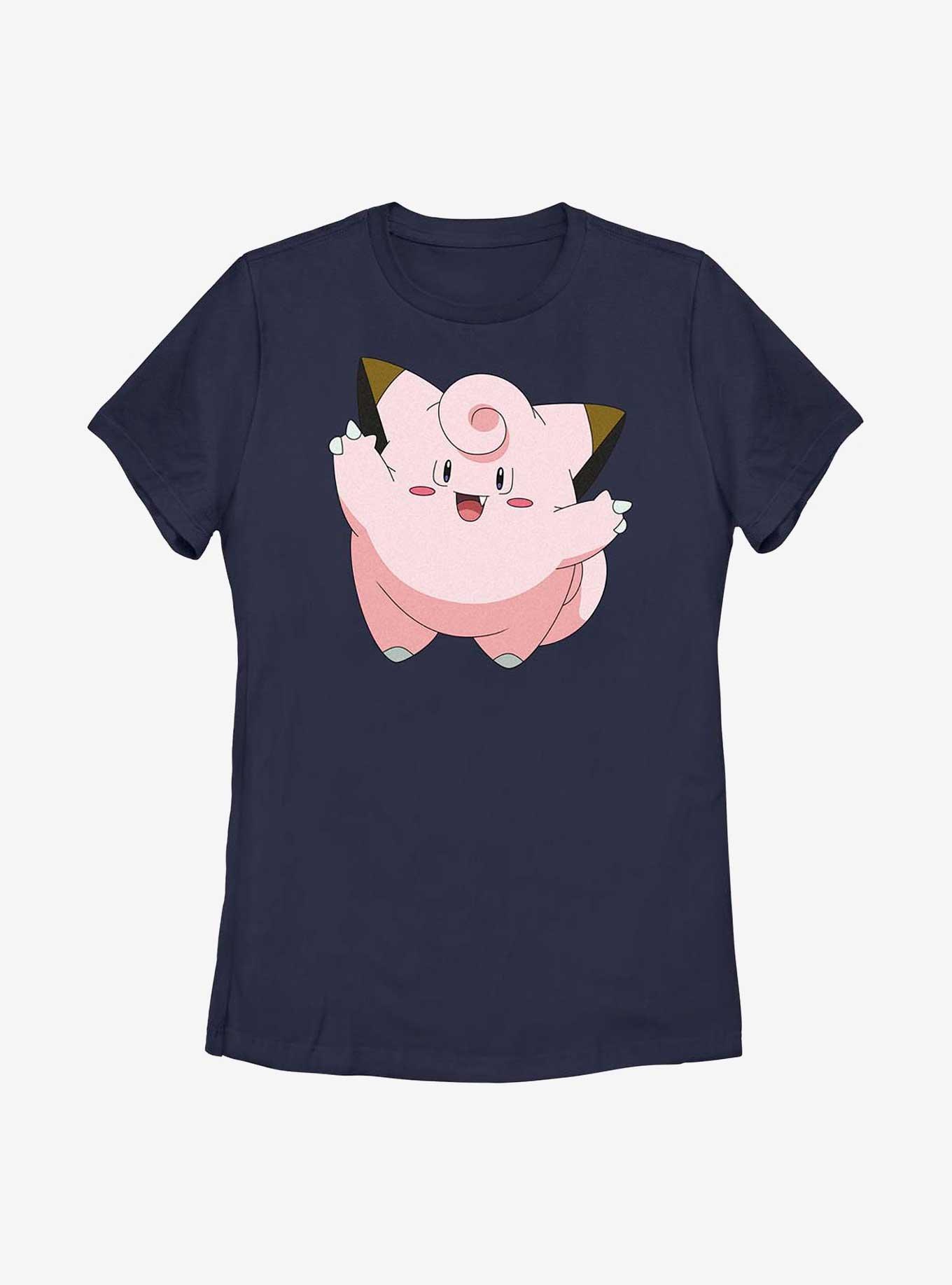 Pokemon Clefairy Womens T-Shirt, NAVY, hi-res