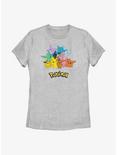 Pokemon Pikachu With Eeveelutions Womens T-Shirt, ATH HTR, hi-res
