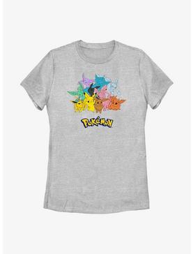 Pokemon Pikachu With Eeveelutions Womens T-Shirt, , hi-res