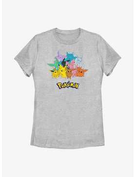 Pokemon Pikachu With Eeveelutions Womens T-Shirt, , hi-res