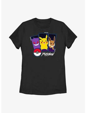 Pokemon Gengar, Pikachu, & Eevee Womens T-Shirt, , hi-res