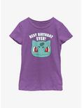 Pokemon Bulbasaur Best Birthday Youth Girls T-Shirt, PURPLE BERRY, hi-res
