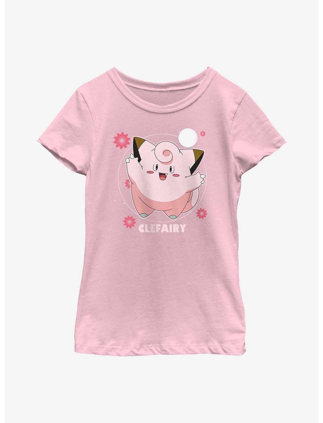 Pokemon Clefairy Dance Youth Girls T-Shirt, PINK, hi-res