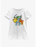 Pokemon Kanto Group Youth Girls T-Shirt, WHITE, hi-res