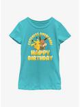 Pokemon Cuteness Overload Happy Birthday Youth Girls T-Shirt, TAHI BLUE, hi-res