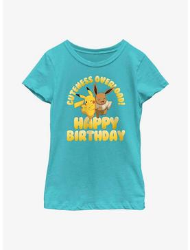 Pokemon Cuteness Overload Happy Birthday Youth Girls T-Shirt, , hi-res