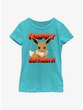 Pokemon Eevee Birthday Youth Girls T-Shirt, TAHI BLUE, hi-res