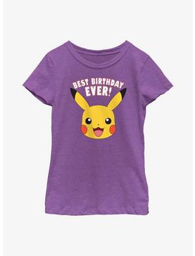 Pokemon Pikachu Best Birthday Youth Girls T-Shirt, , hi-res