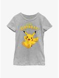 Pokemon Pikachu Birthday Party Youth Girls T-Shirt, ATH HTR, hi-res