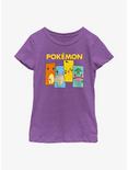 Pokemon Pokemon Kanto Starters Youth Girls T-Shirt, PURPLE BERRY, hi-res