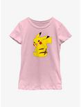 Pokemon Pikachu Back Youth Girls T-Shirt, PINK, hi-res