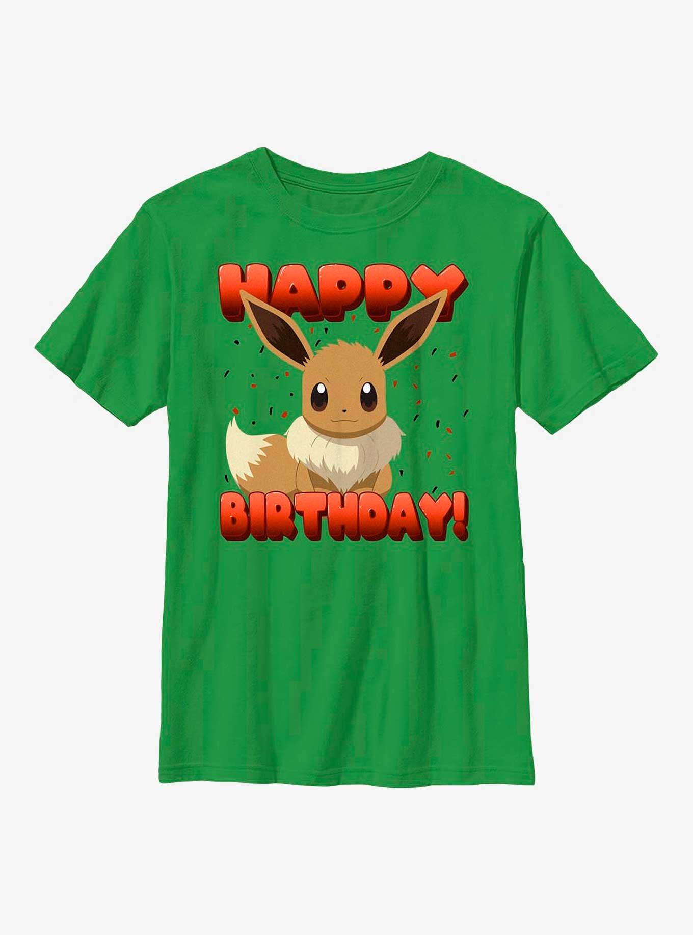 Pokemon Eevee Birthday Youth T-Shirt, , hi-res