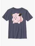 Pokemon Clefairy Pose Youth T-Shirt, NAVY HTR, hi-res