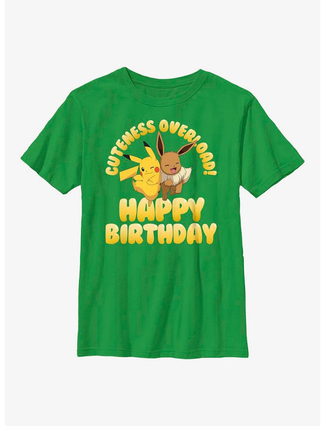 Pokemon Cuteness Overload Happy Birthday Youth T-Shirt, KELLY, hi-res