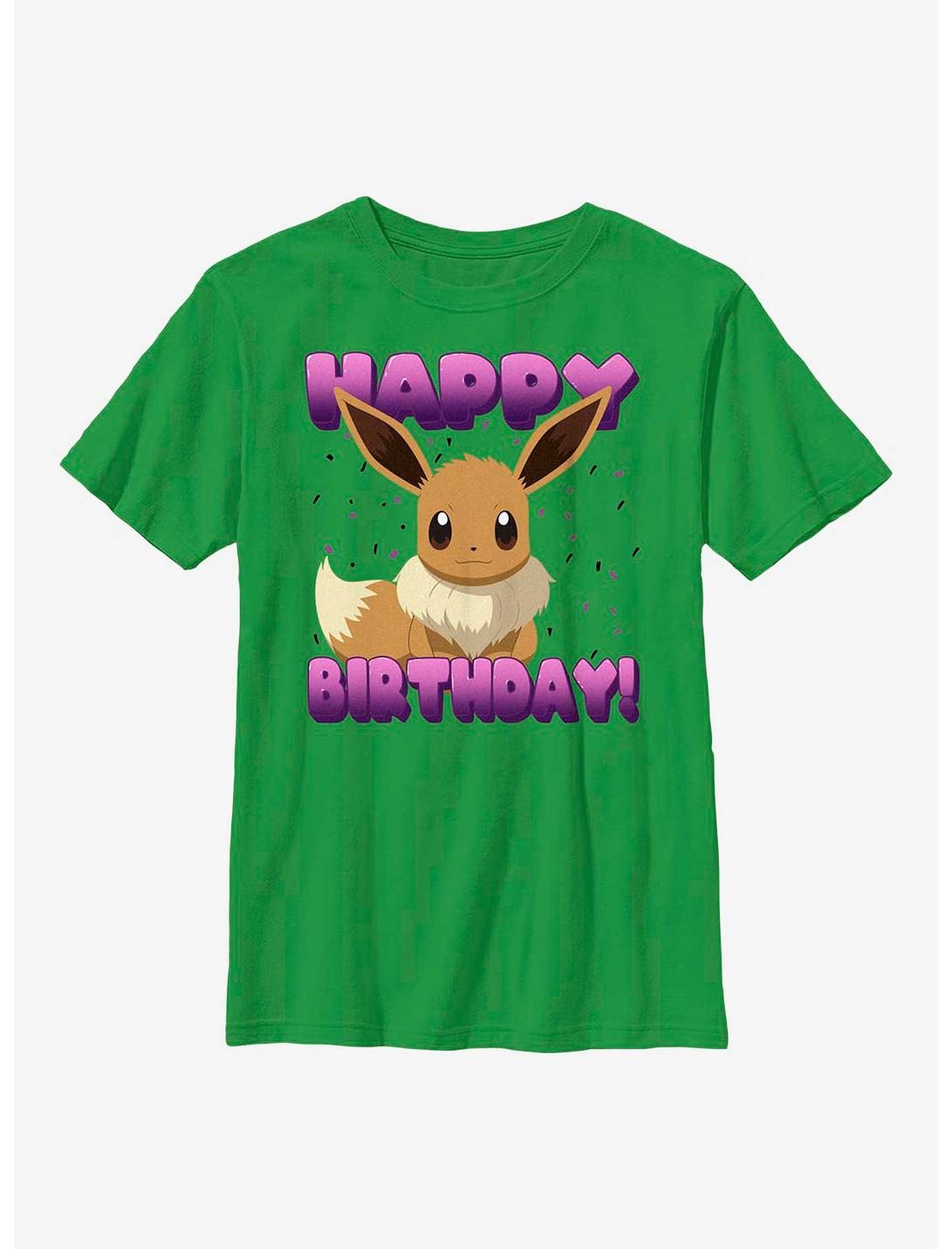 Pokemon Eevee Birthday Youth T-Shirt, KELLY, hi-res