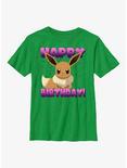Pokemon Eevee Birthday Youth T-Shirt, KELLY, hi-res