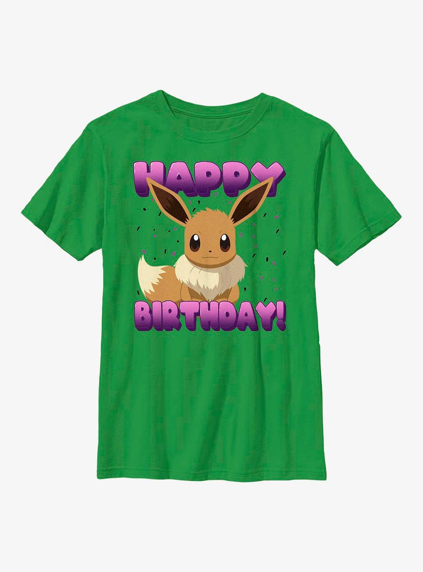 Pokemon Eevee Birthday Youth T-Shirt, , hi-res