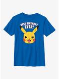 Pokemon Pikachu Best Birthday Youth T-Shirt, ROYAL, hi-res
