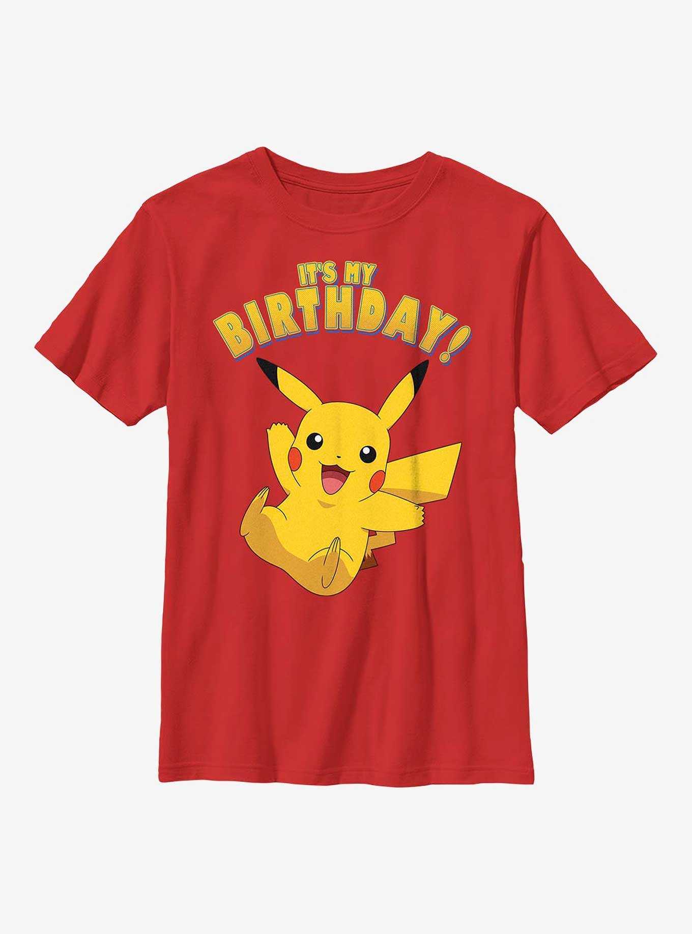 Pokemon Pikachu Birthday Party Youth T-Shirt, , hi-res