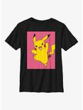 Pokemon Pikachu Leap Youth T-Shirt, BLACK, hi-res