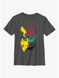 Pokemon Pikachu Quick Attack Youth T-Shirt, CHAR HTR, hi-res