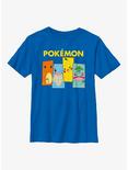 Pokemon Pokemon Kanto Starters Youth T-Shirt, ROYAL, hi-res