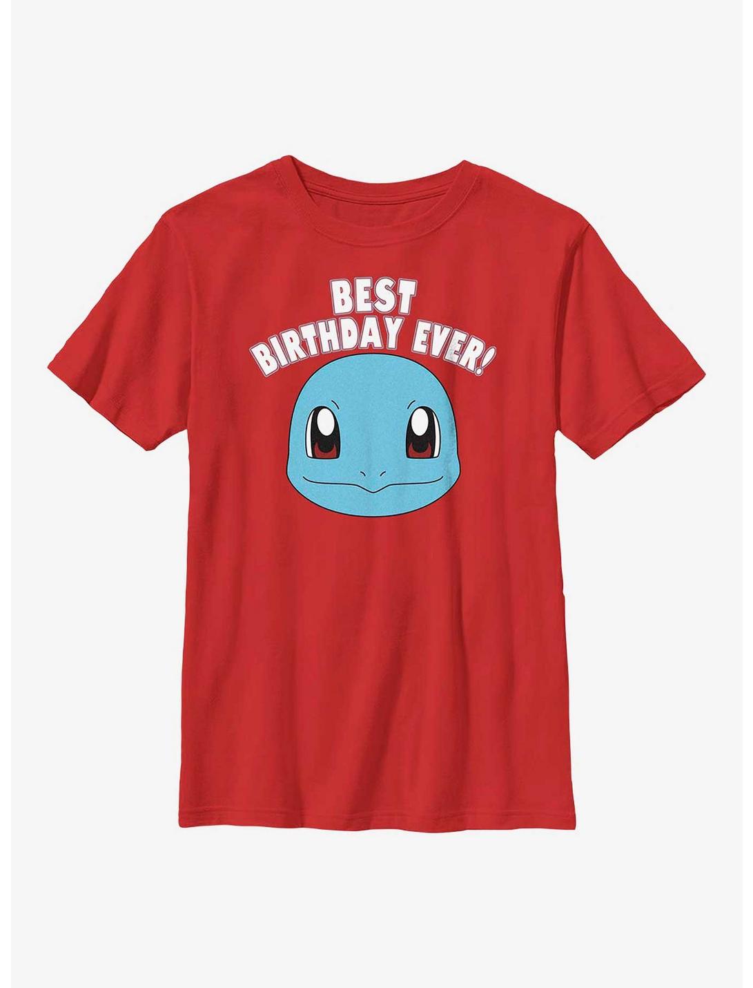 Pokemon Squirtle Best Birthday Youth T-Shirt, RED, hi-res