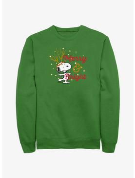 Peanuts Reindeer Snoopy Merry & Bright Sweatshirt, , hi-res