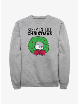 Peanuts Sleep In Till Christmas Sweatshirt, , hi-res