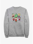 Peanuts Snoopy and Friends Christmas Caroling Sweatshirt, ATH HTR, hi-res