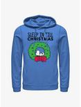 Peanuts Sleep In Till Christmas Hoodie, ROYAL, hi-res