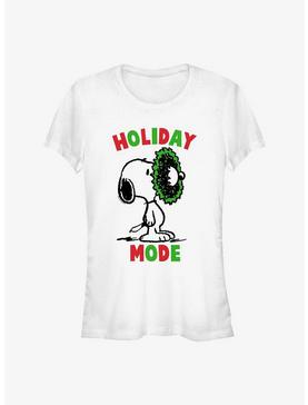 Peanuts Holiday Mode Snoopy Wreath Girls T-Shirt, , hi-res