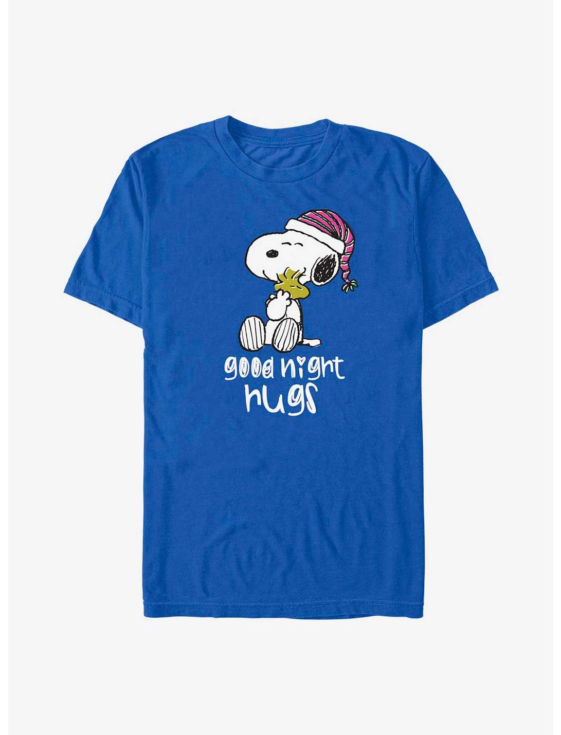 Peanuts Snoopy Goodnight Hugs T-Shirt, ROYAL, hi-res