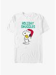 Peanuts Snoopy and Woodstock Holiday Snuggles T-Shirt, WHITE, hi-res