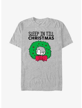 Peanuts Sleep In Till Christmas T-Shirt, , hi-res