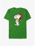 Peanuts Snoopy & Woodstock Holiday Hugs T-Shirt, KELLY, hi-res