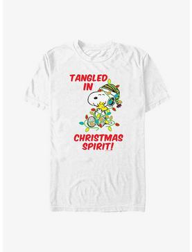 Peanuts Snoopy Tangled In Christmas Spirit T-Shirt, , hi-res