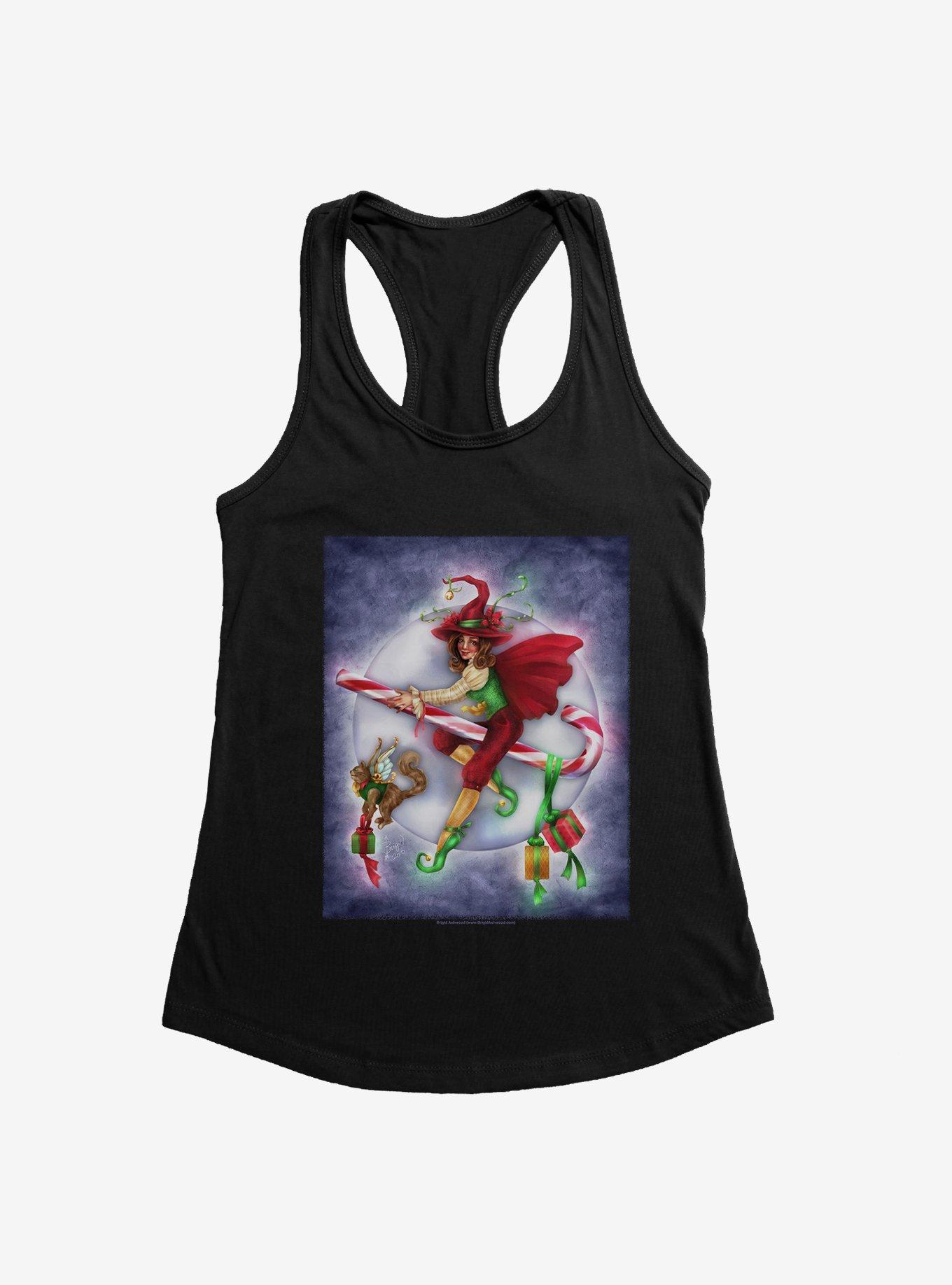 Christmas Witch Girls Tank by Brigid Ashwood, , hi-res