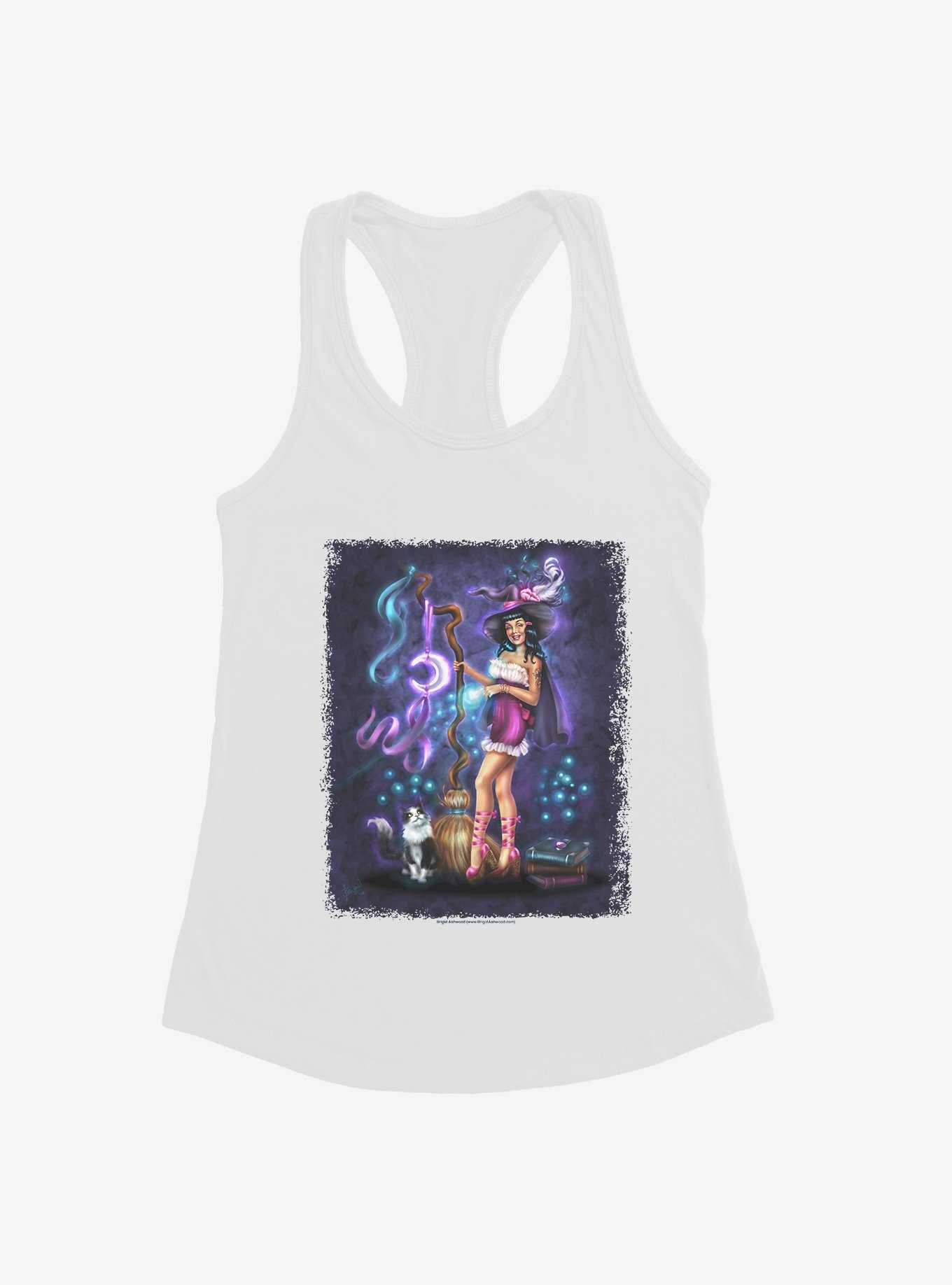 Witch Purrfect Spell Girls Tank by Brigid Ashwood, , hi-res