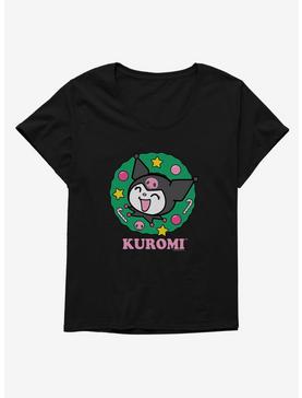Kuromi Christmas Wreath Womens T-Shirt Plus Size, , hi-res
