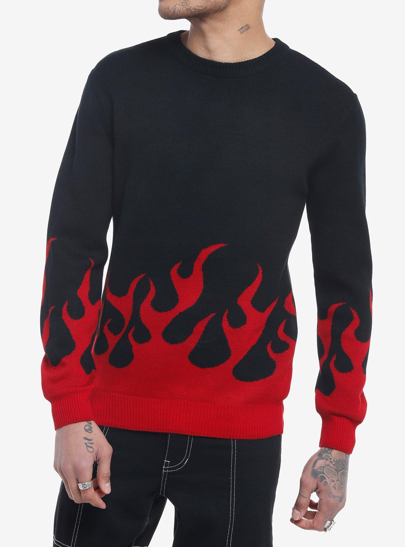 Sweater with sales flames